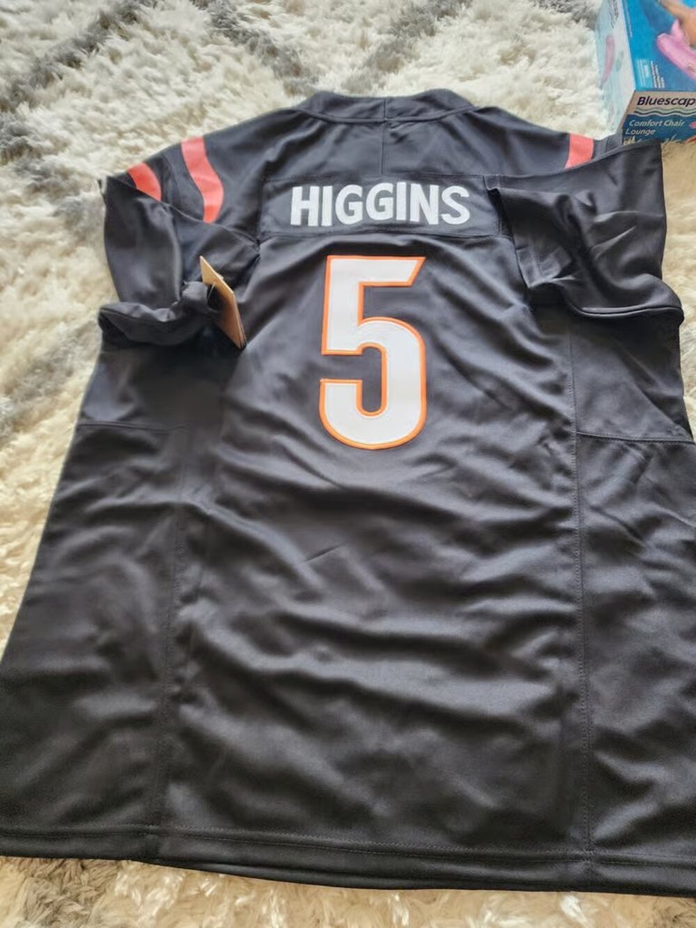 Tee Higgins Black Vapor Limited Stitched Jersey - Picture 3 of 3